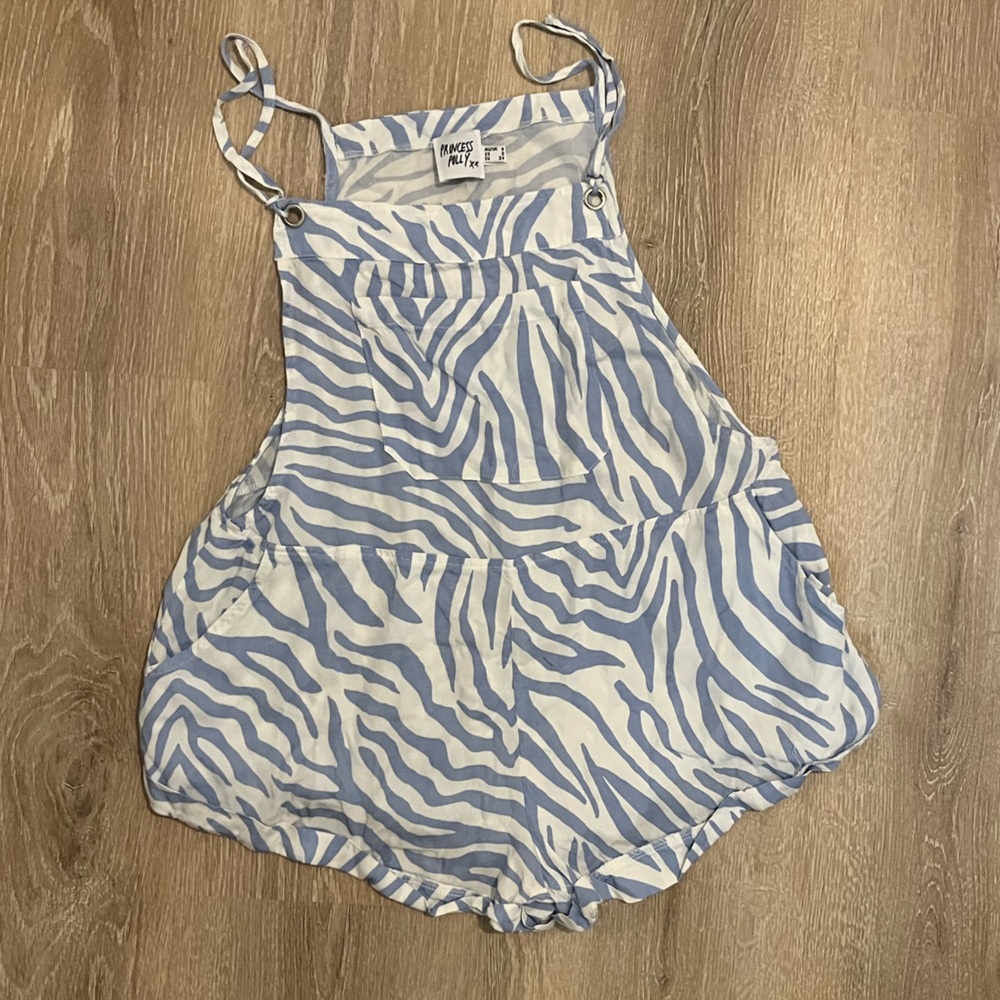 Princess Polly Utopia Romper Zebra Print